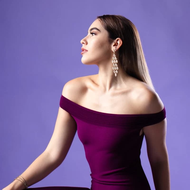 Beverly Boutique — Robe Majesté en Soie Bordeaux